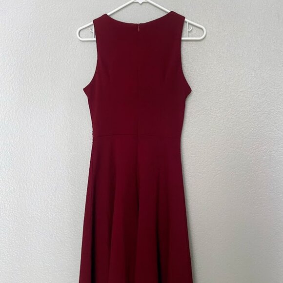 Maroon Sleeveless Dress Homeyee Size 4 - Picture 2 of 3